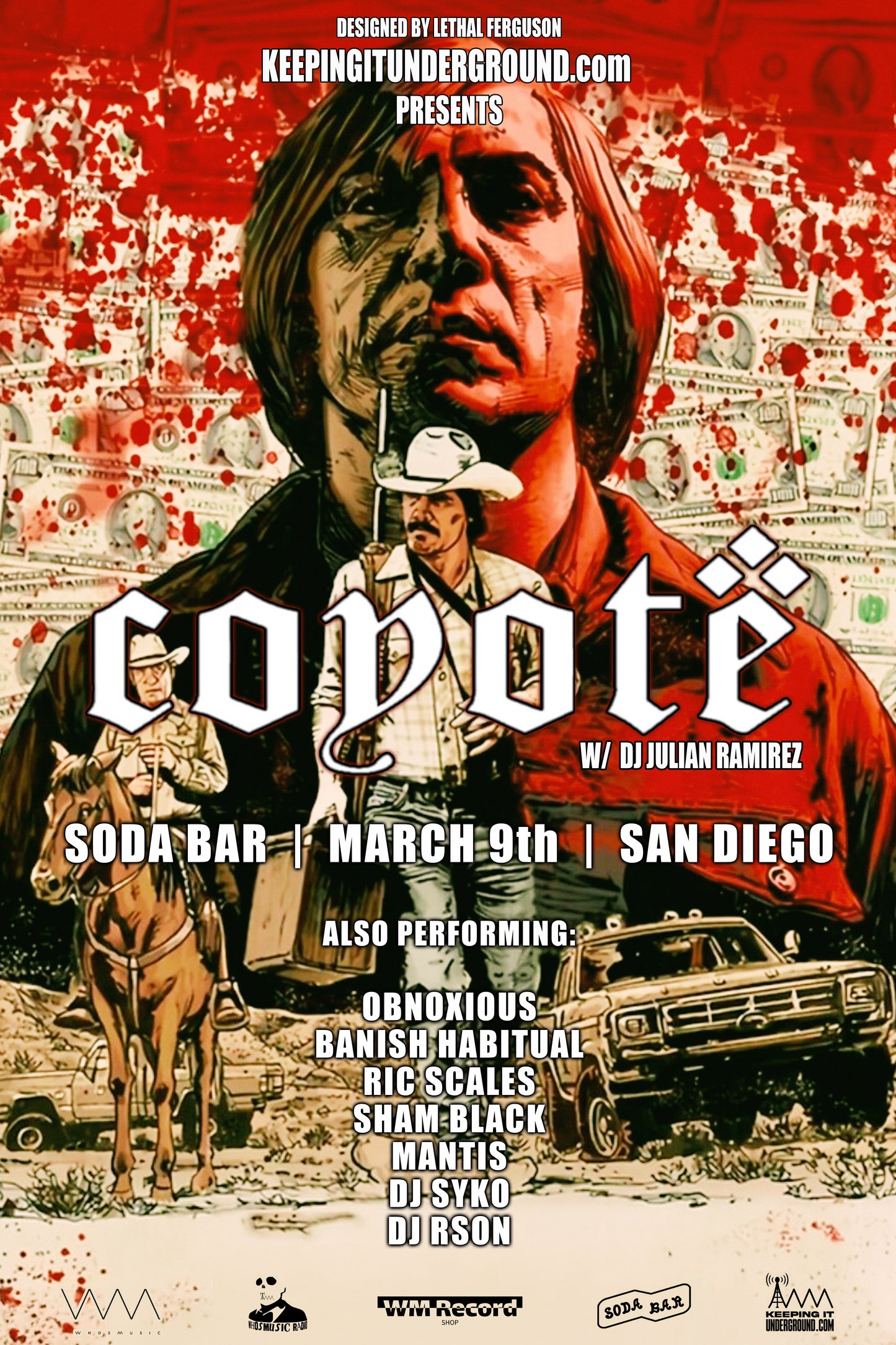 Coyote Concert Poster