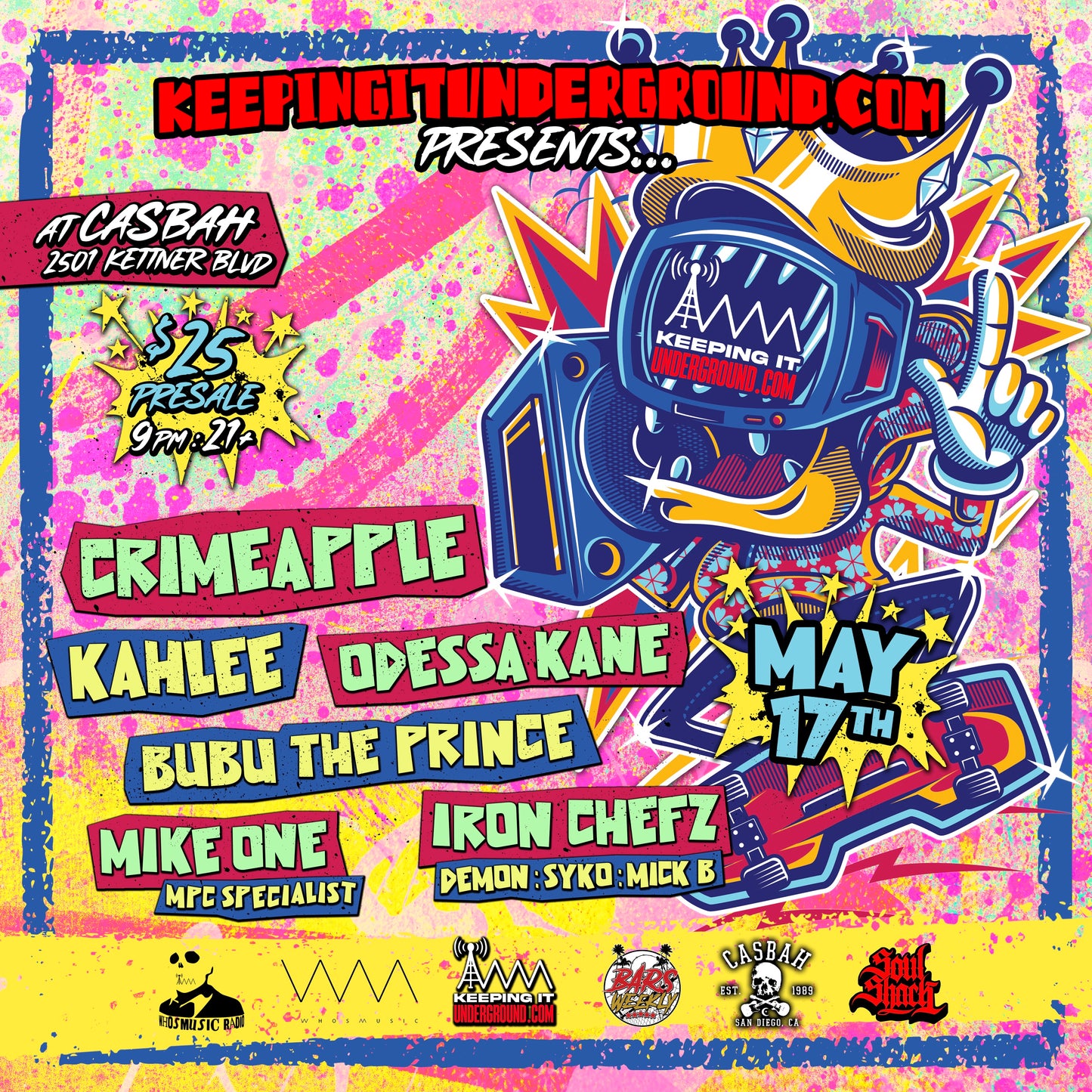 Crimeapple Concert Poster