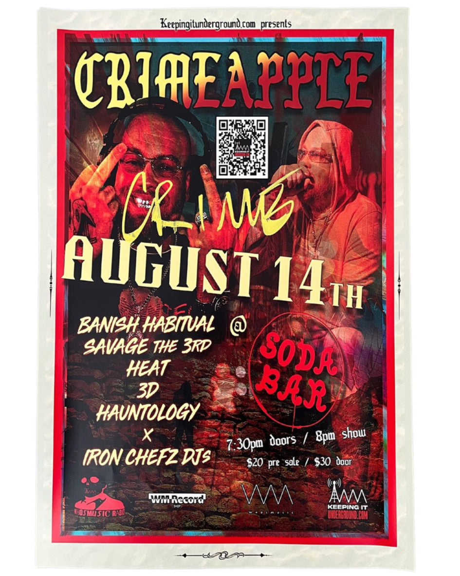 Crimeapple Concert Poster (Signed)