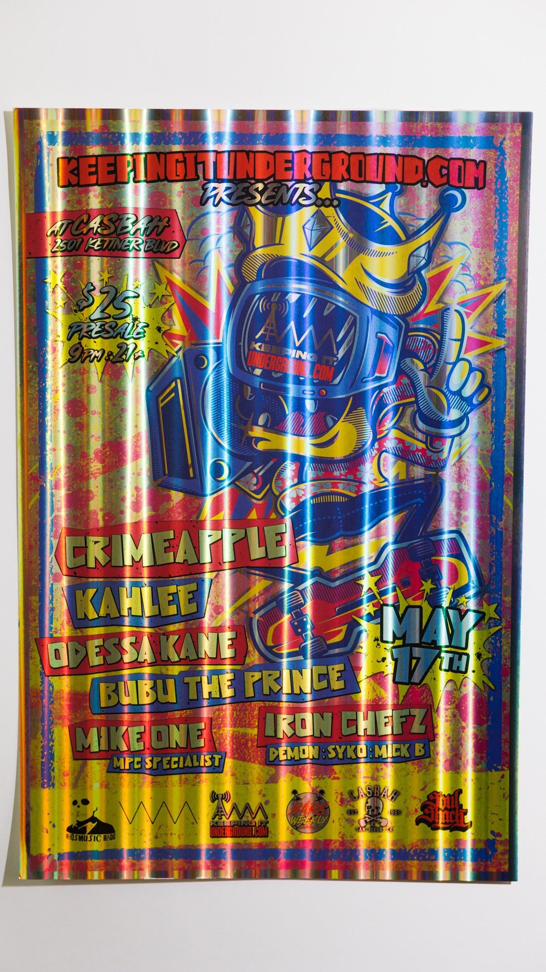 Crimeapple Concert Poster