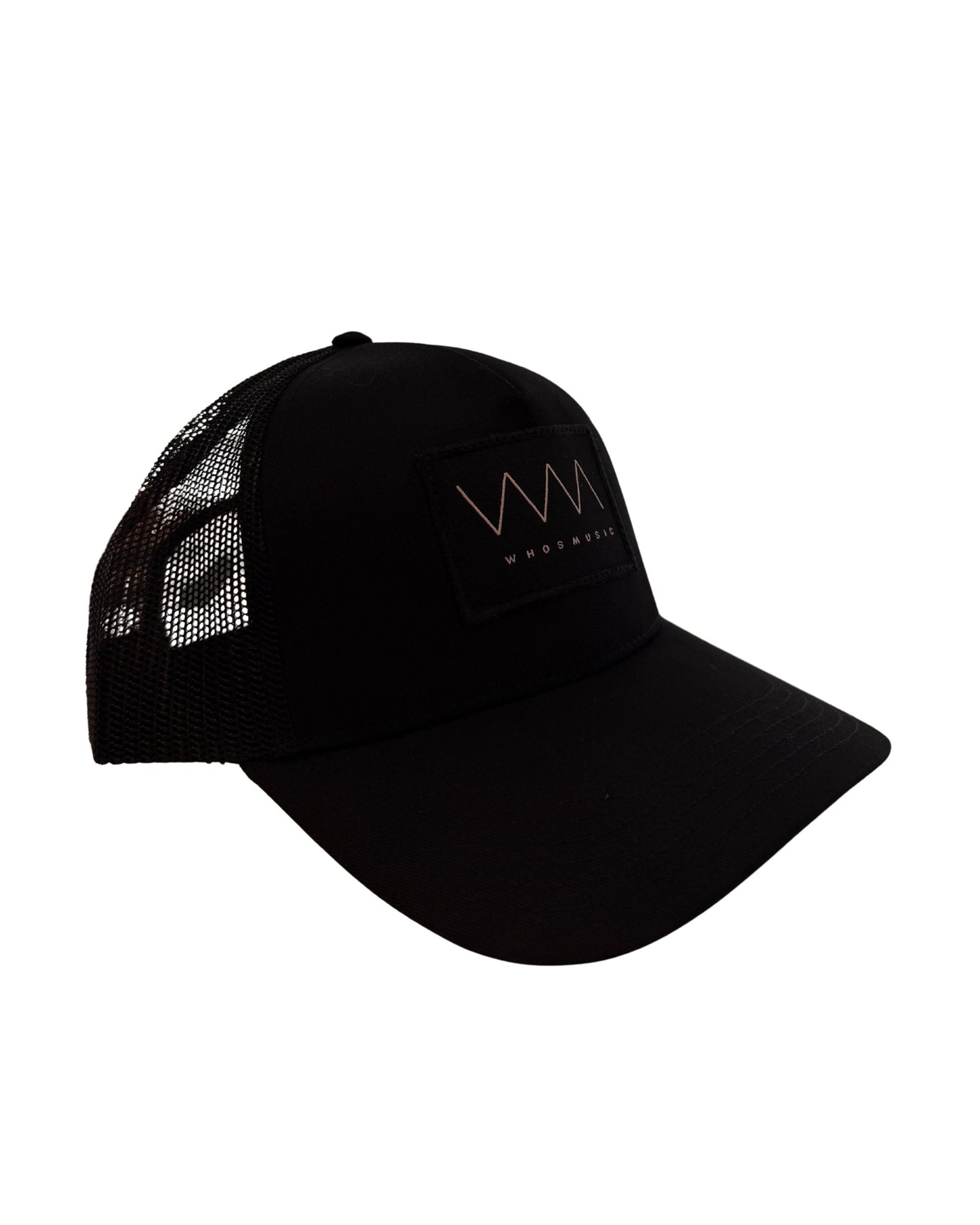 WHOSMUSIC Patch Snapback Hat (Black)