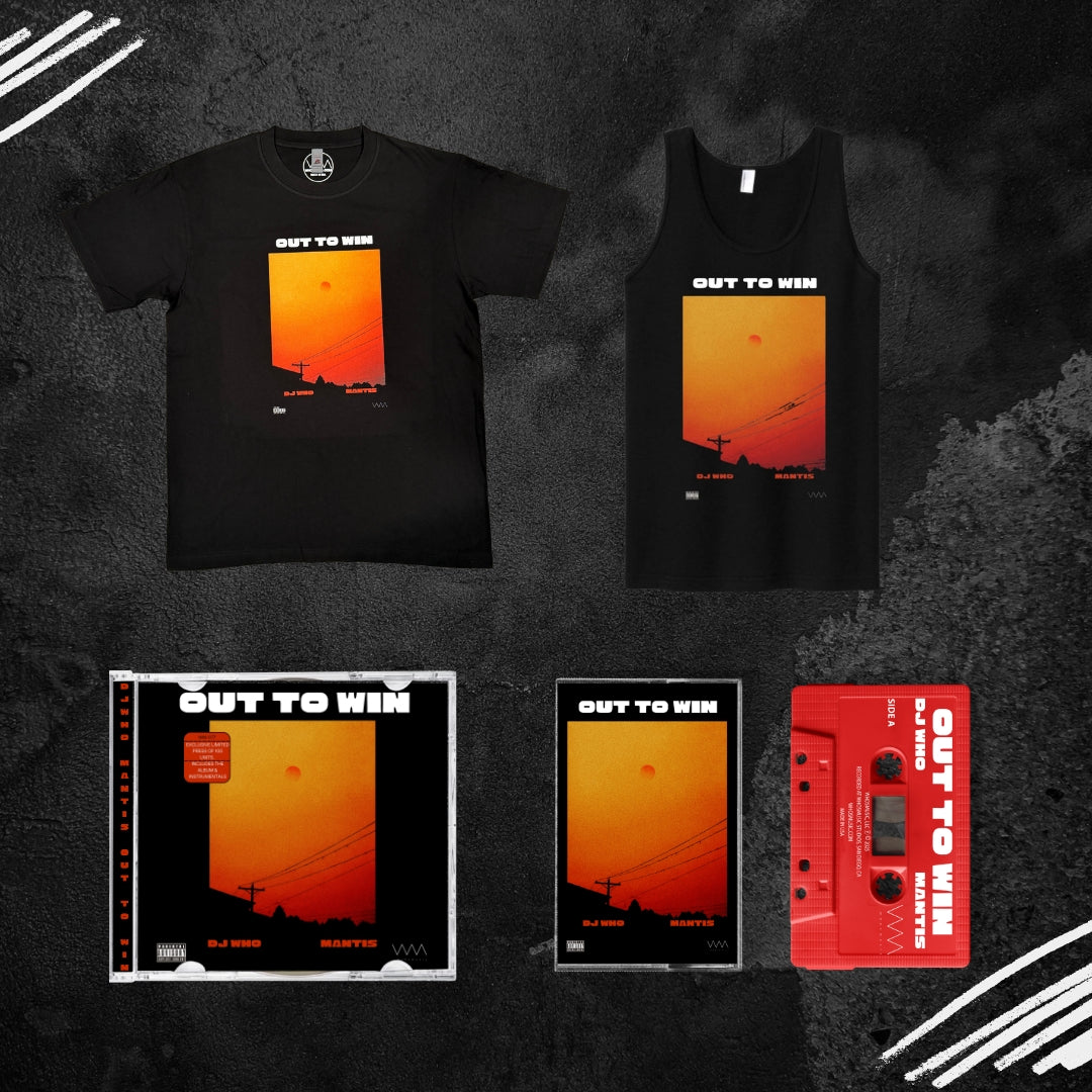 Out To Win - DJ Who & Mantis (T-Shirt + Tank Top + CD + Cassette + Digital Album)