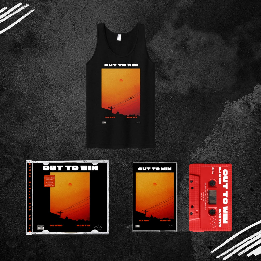 Out To Win - DJ Who & Mantis (Tank Top + CD + Cassette + Digital Album)