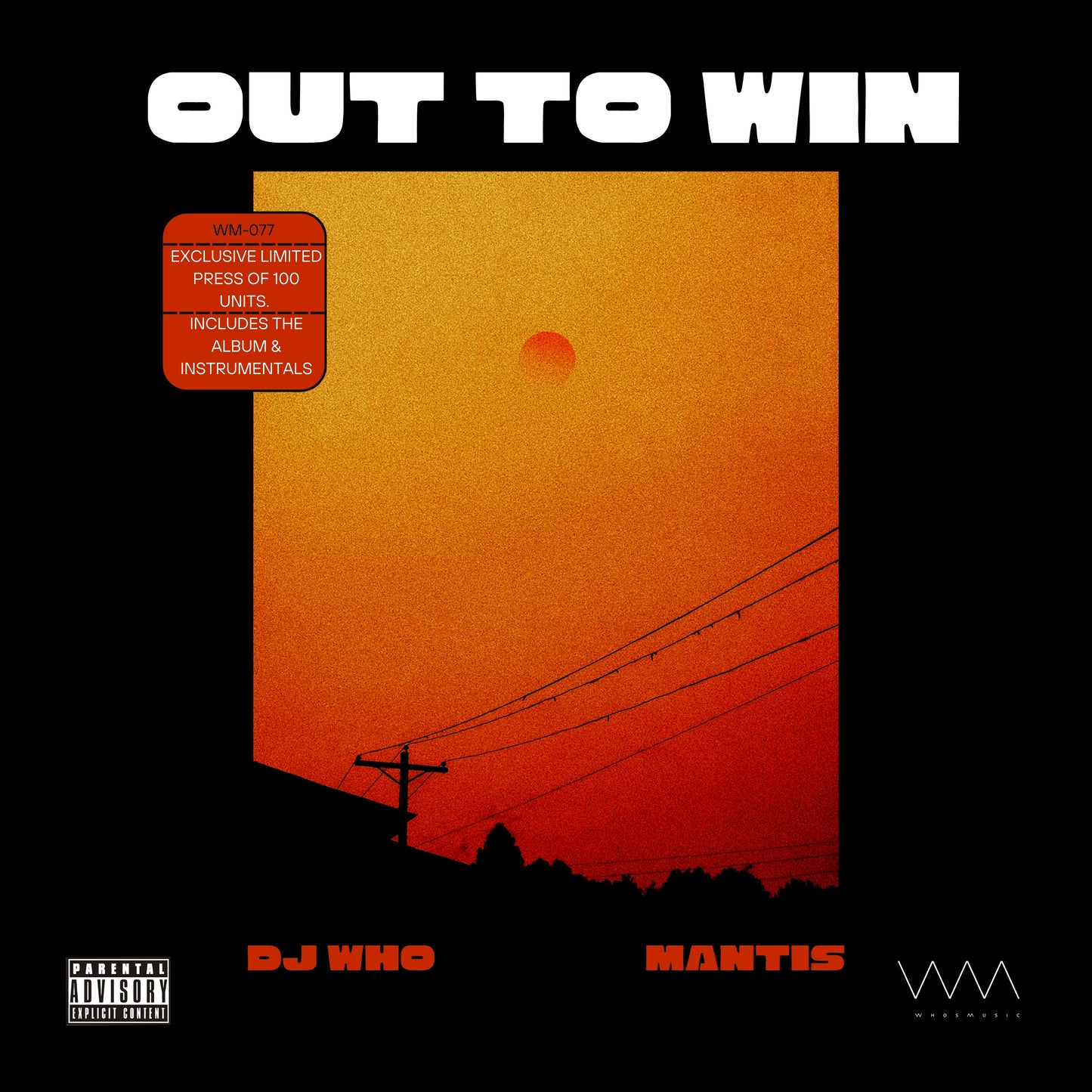 DJ Who & Mantis - Out To Win (CD + Digital Album)
